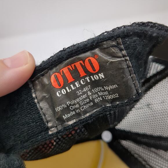 McCall Trailrunning Classic Idaho Snapback Trucker Hat Black One Size Otto - Picture 9 of 9